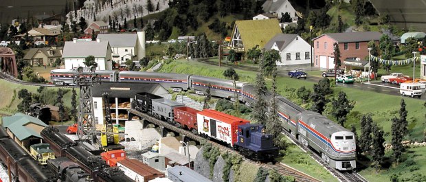 Model train layout